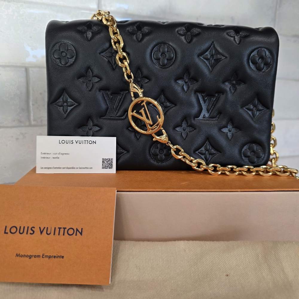 Louis Vuitton Black Monogram Pochette Coussin